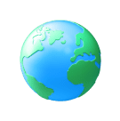 Icono de un globo terráqueo para representar los países