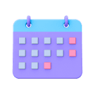 Icono de un calendario para representar las activaciones mensuales