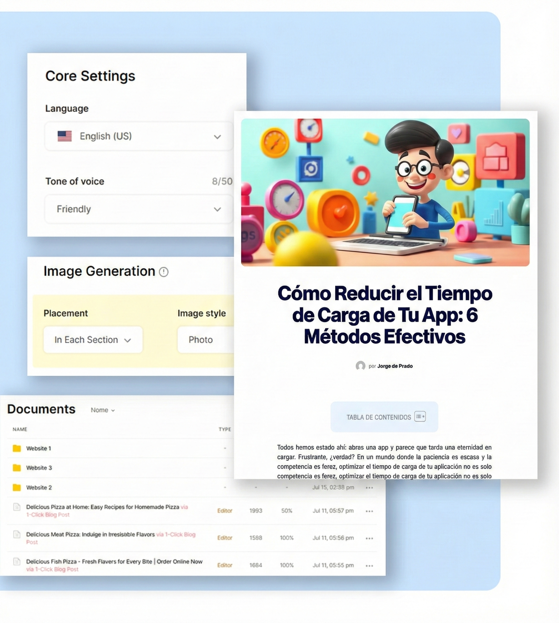 Design websites in minutes