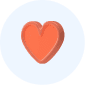 Loyalty cards icon Heart icon to represent loyalty cards as solutions for companies