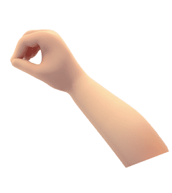 Icono mano derecha Icono que muestra una mano derecha