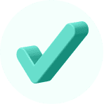 Icono de un check verde para representar la reducción de la pobreza