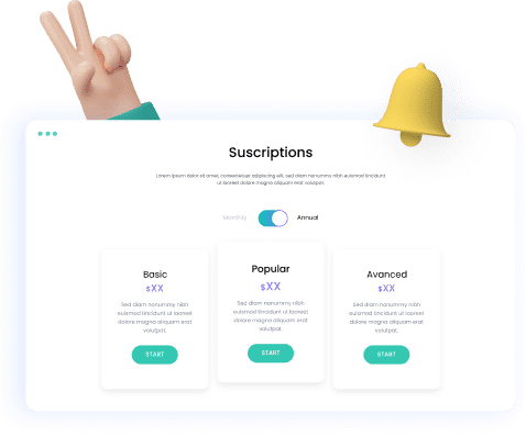 Infoproductos Captura con una pantalla en la que hay varias subscripciones a infoproductos