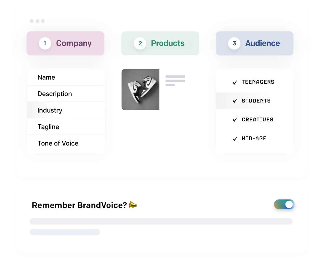 BrandCenter view for consistent voice and visuals