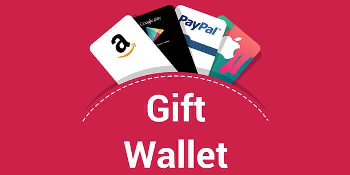 Aplicación gift Wallet para ganar dinero