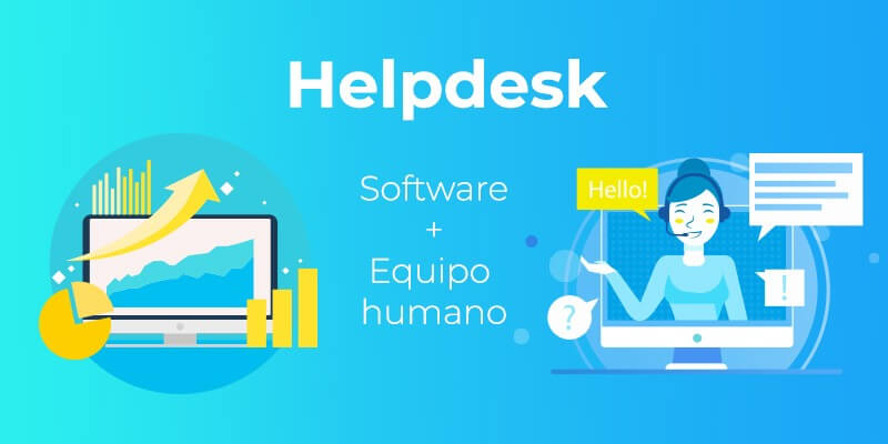 helpdesk es la suma de equipo soporte y software