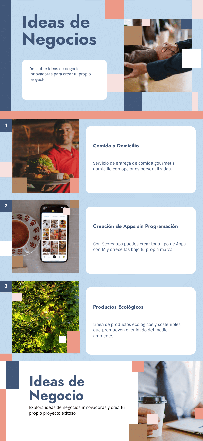 ideas de negocios infografia