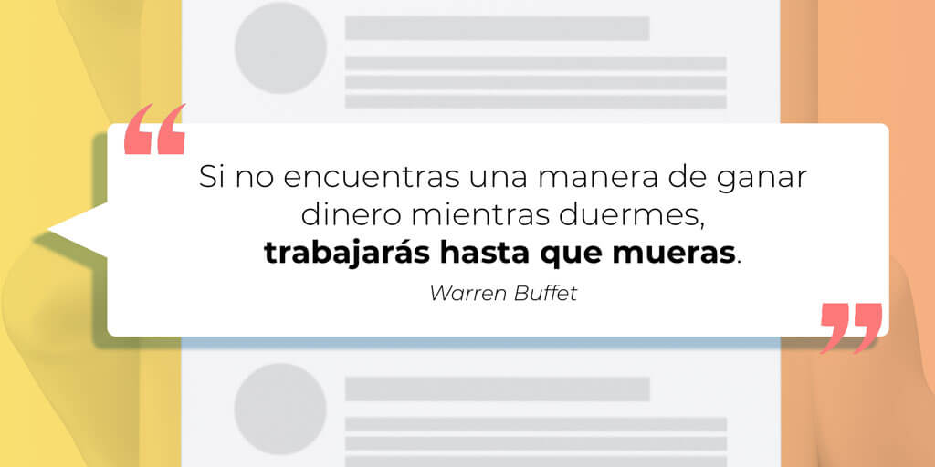 Frase inspiracional de Warren Buffet