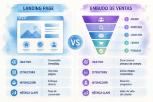 Landing Page y Embudo de Ventas: Diferencias Clave 2026