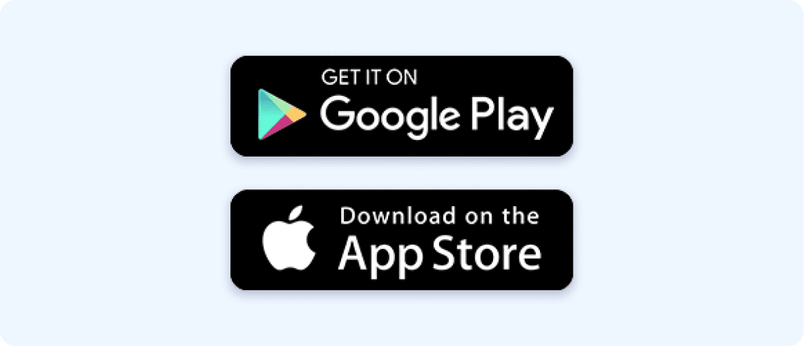 Logotipos de Google Play y App Store como estrategia de mobile app marketing
