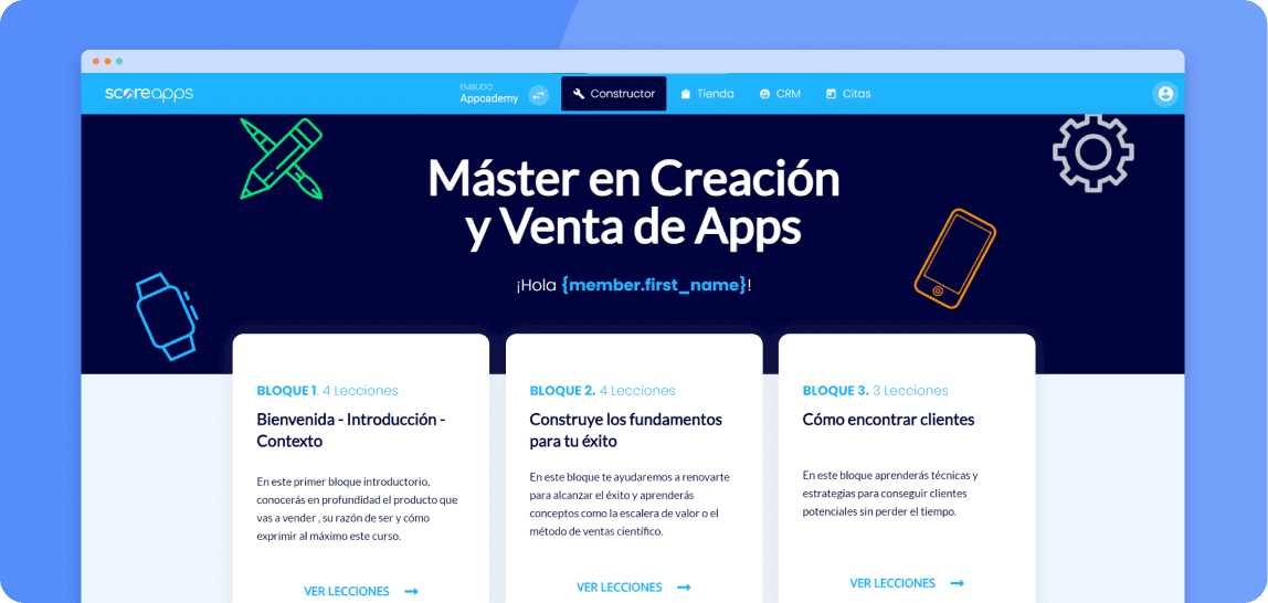 Infoproducto máster de un curso de vender online