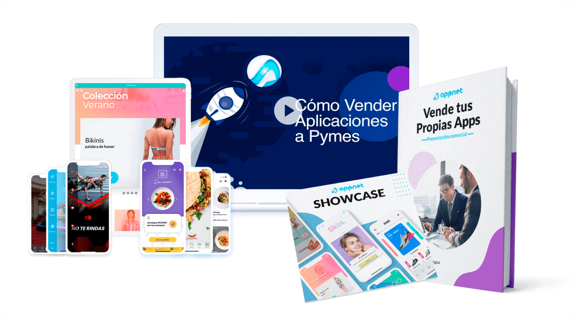 Mockups con diferentes tipos de infoproductos