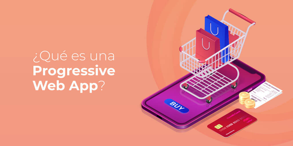 Imagen con un móvil y la pregunta ¿qué es una Progressive Web App?